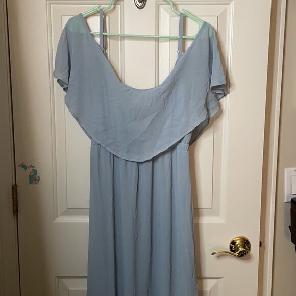 Show Me Your Mumu steel blue Caitlin Maxi dress L - Picture 6 of 8